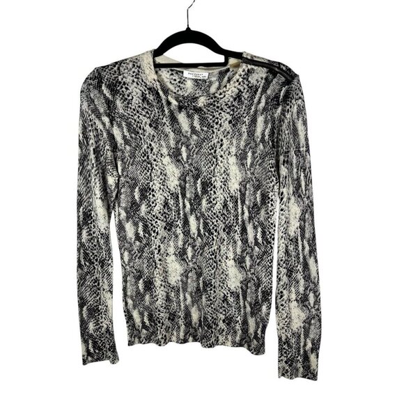 Equipment Silk Cashmere Snake Print Sweater Women’s Size XS Luxury Designer‎ - Picture 1 of 7